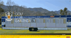 Desktop Screenshot of garlendagolf.it